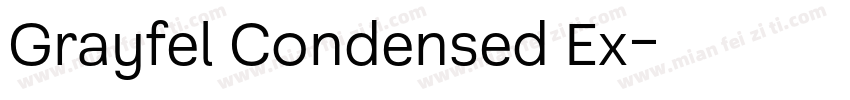 Grayfel Condensed Ex字体转换
